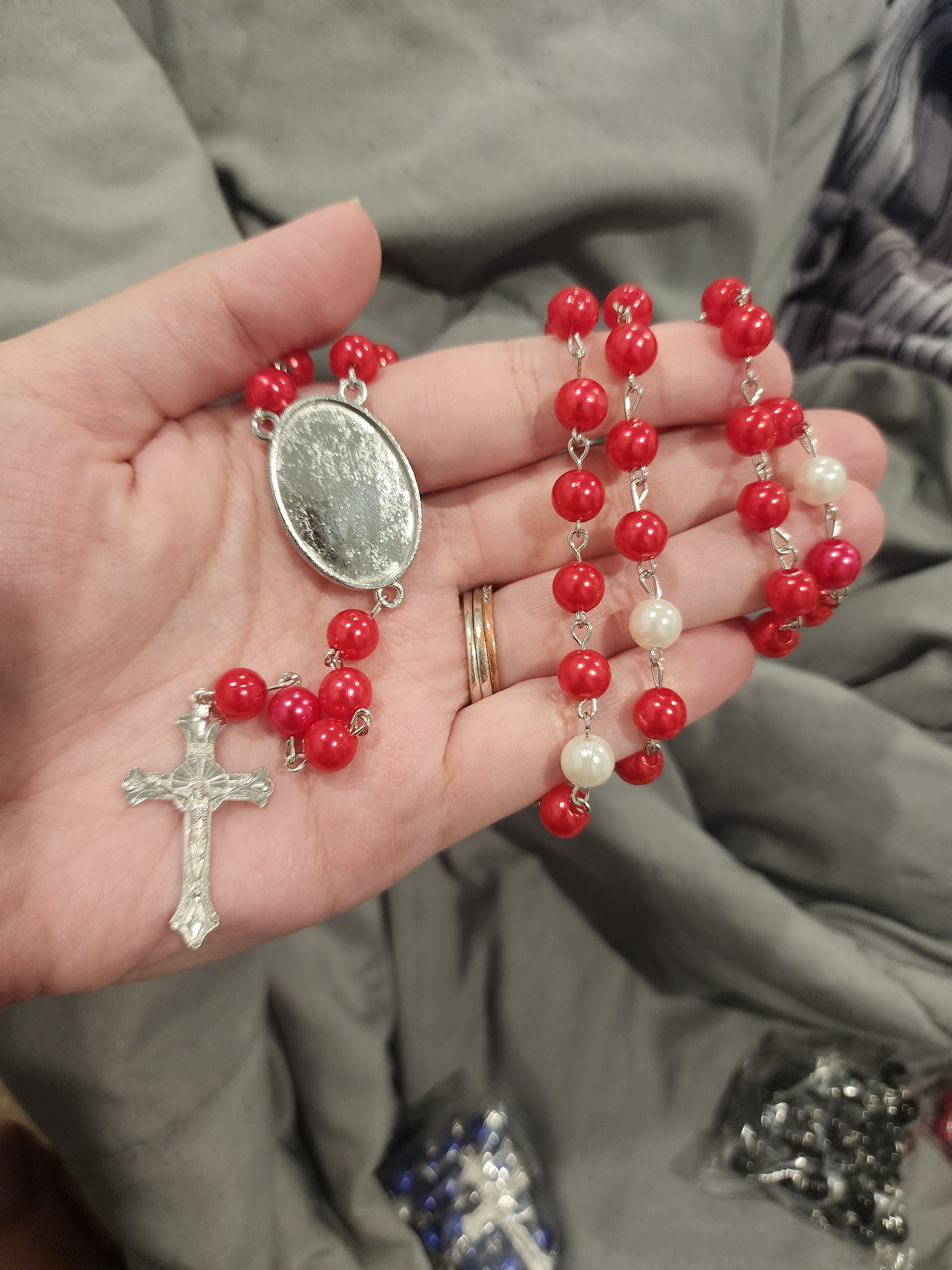 Custom memorial rosary
