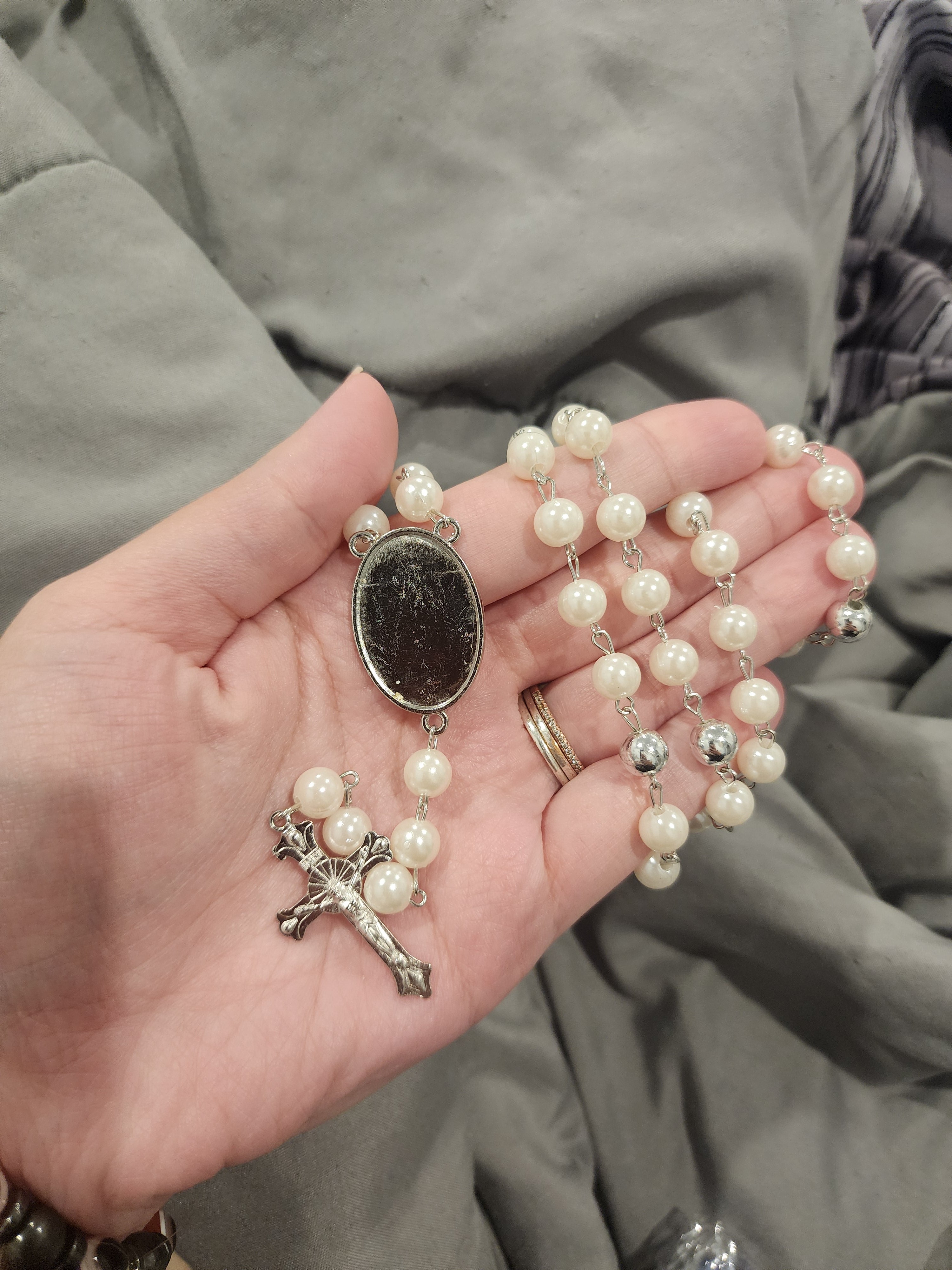 Custom memorial rosary