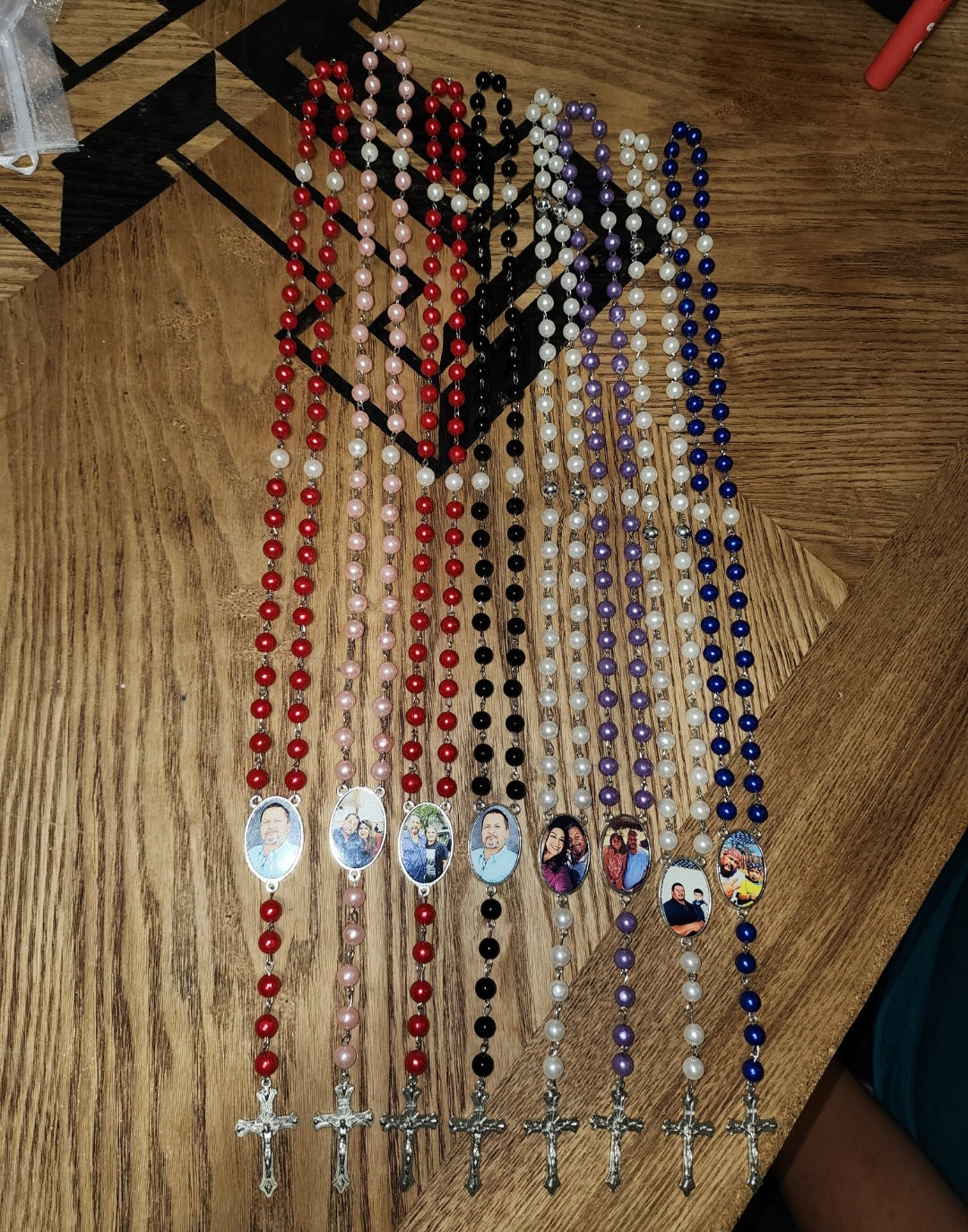 Custom memorial rosary