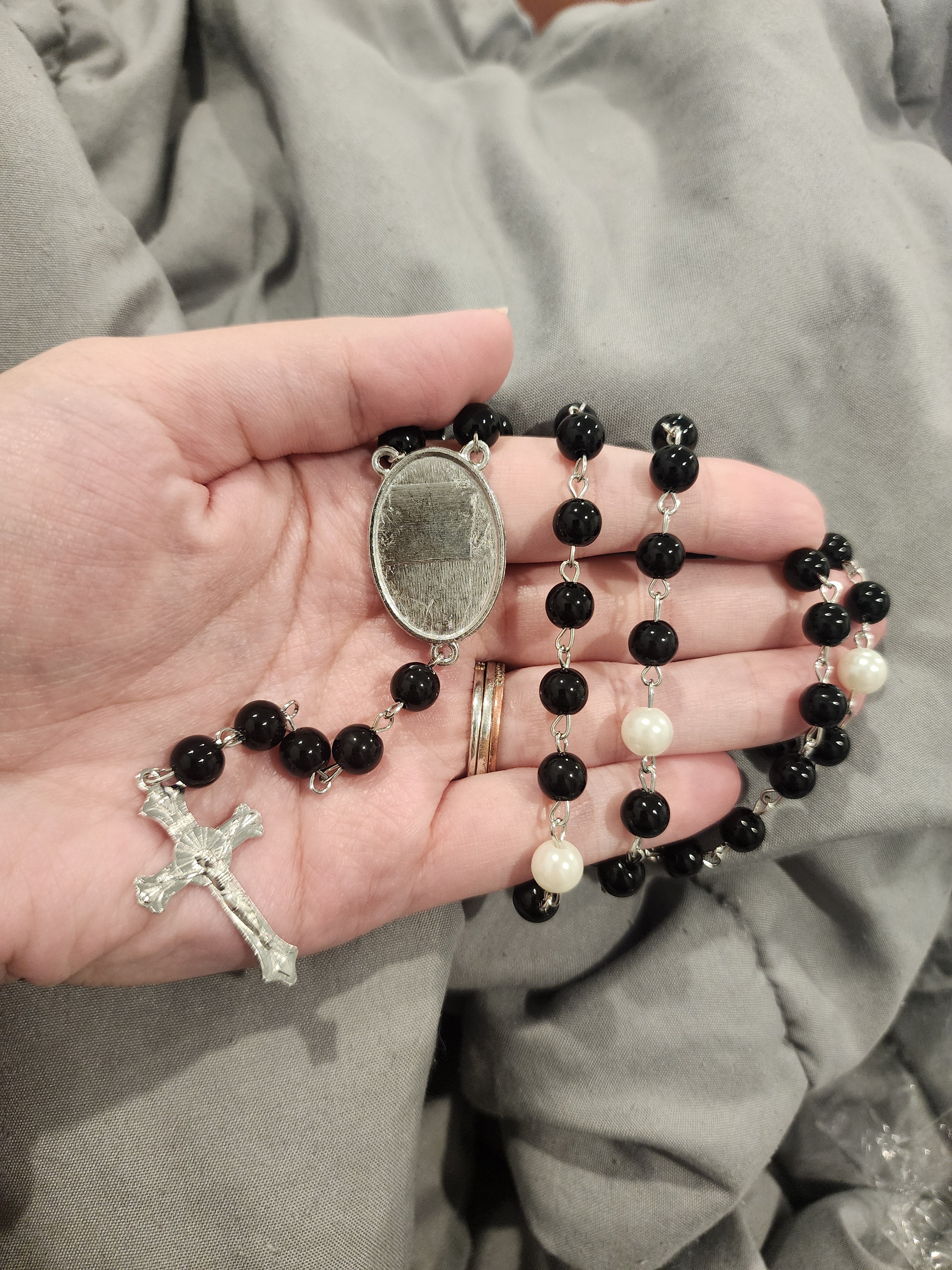 Custom memorial rosary