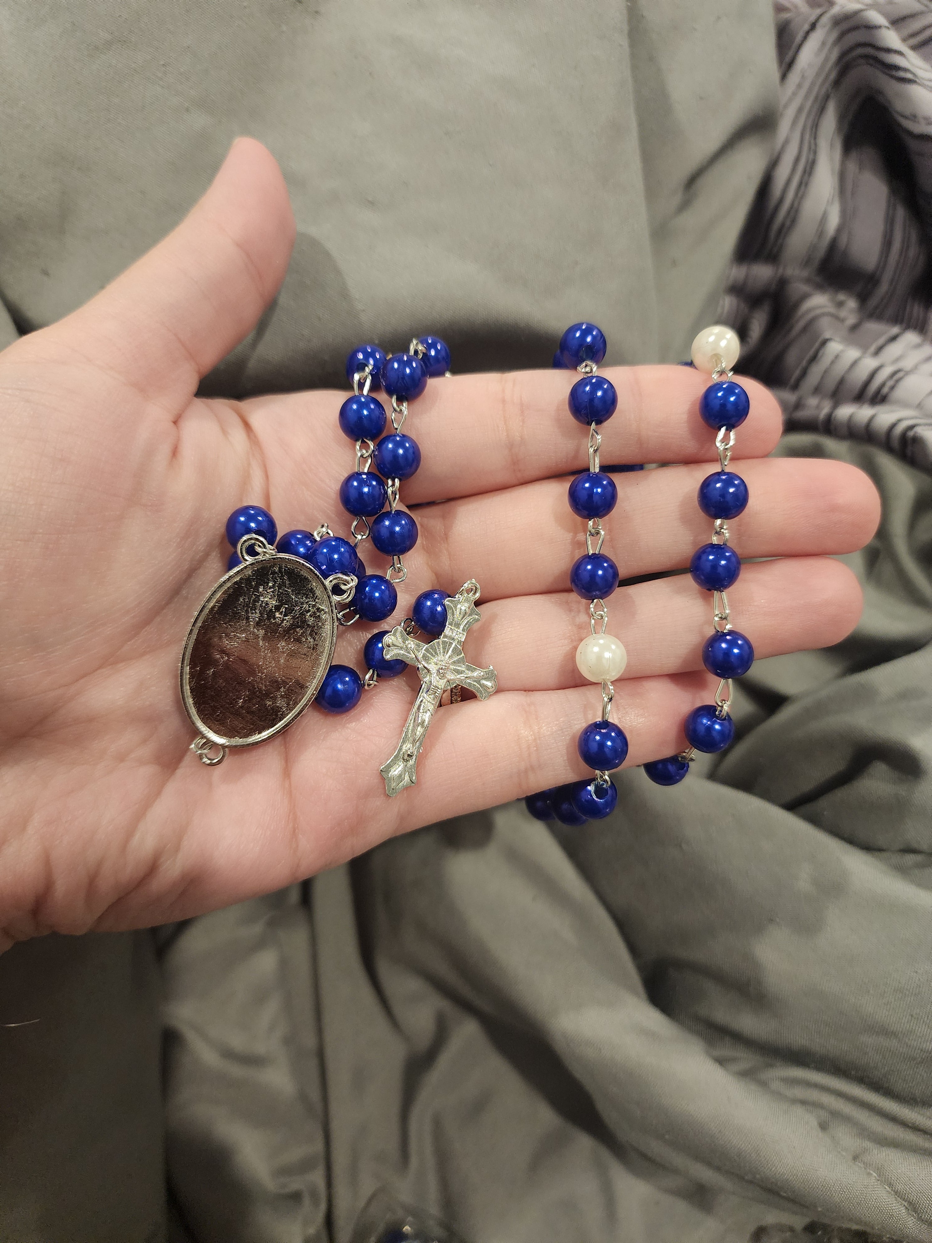 Custom memorial rosary